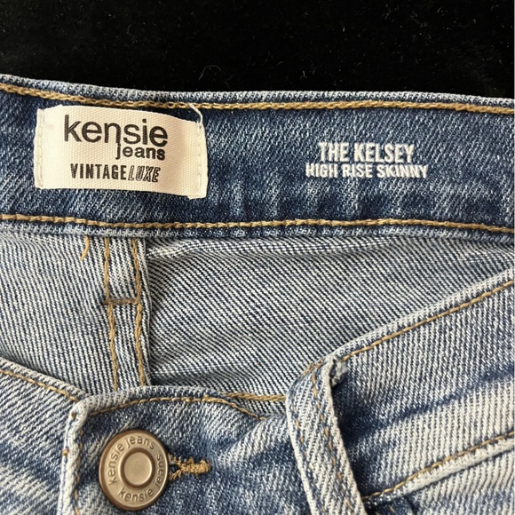 Kensie Blue Ankle Cropped Jeans Size 4/27 - Picture 3 of 5
